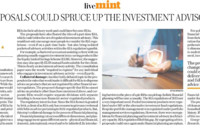 SEBI’S DRAFT PROPOSALS COULD SPRUCE UP THE INVESTMENT ADVISORY LANDSCAPE